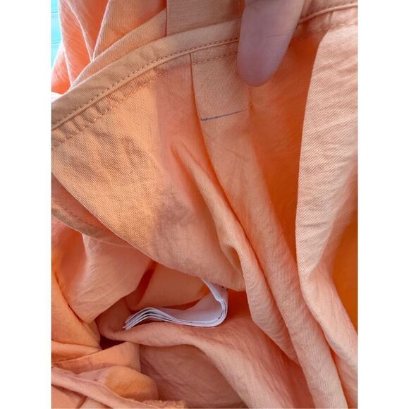 Claudie Pierlot Paris Short Sleeve Coral Tie-Waist Wrap Mini Dress Size EU 36/US - Picture 9 of 12